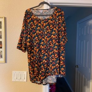 LuLaRoe floral longline top.